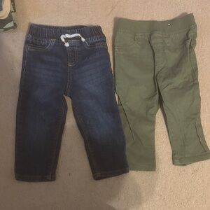 5 for $25!! Jumping Beans Kids' Denim Blue and Olive Green Jeans